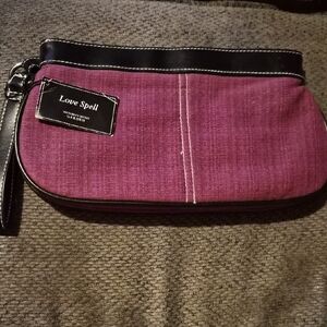 Victoria Secret Purple and Black Clutch Bag